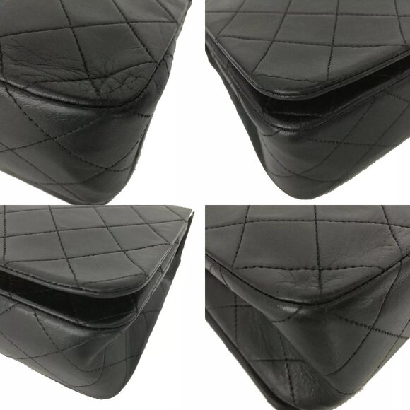 8792107BB (X6) Chanel Shoulder Bag Matelasse CC Black Lambskin - Picture 7 of 13